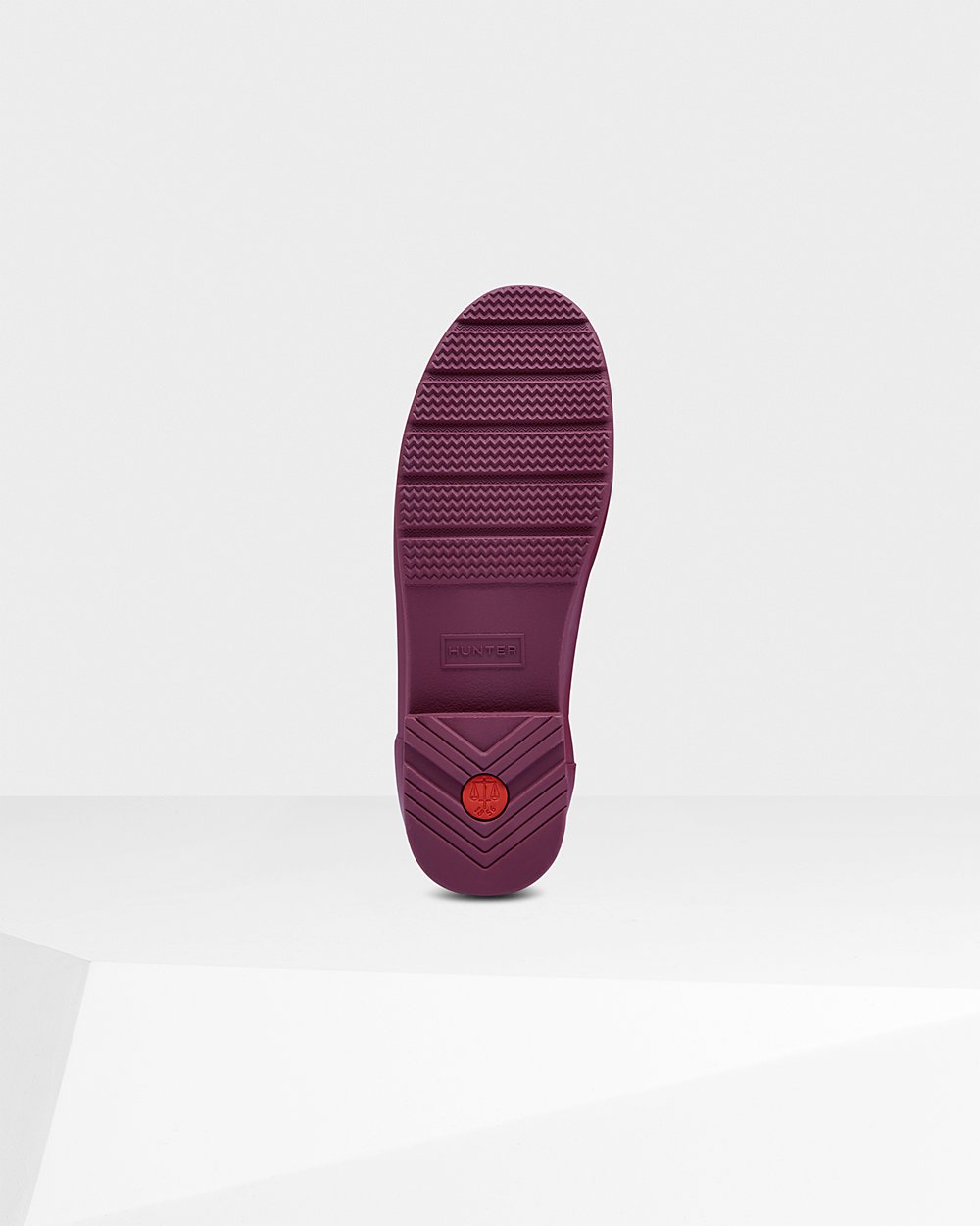 Womens Short Rain Boots - Hunter Refined Slim Fit (73IWOBALD) - Purple